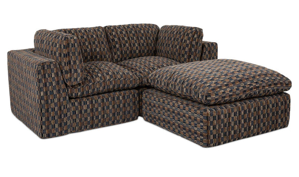 Cates Nook Modular Sectional Navy And Brown