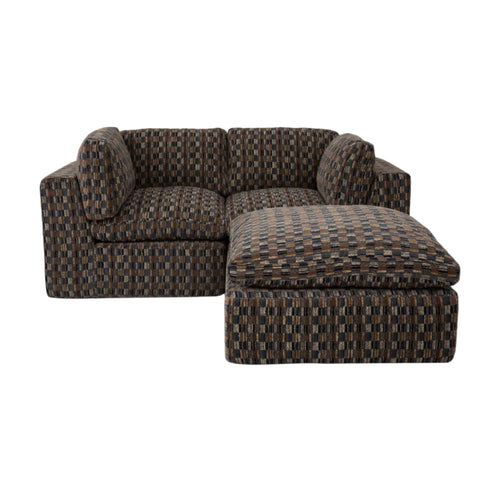 Cates Nook Modular Sectional Navy And Brown