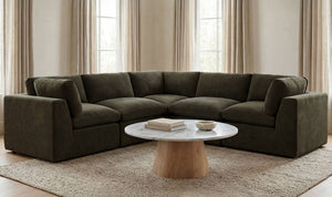 Cates Classic L Modular Sectional Dark Green