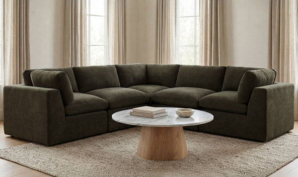 Cates Classic L Modular Sectional Dark Green