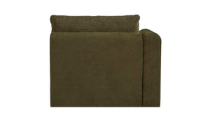 Swift Left Arm Facing Chair Dark Green