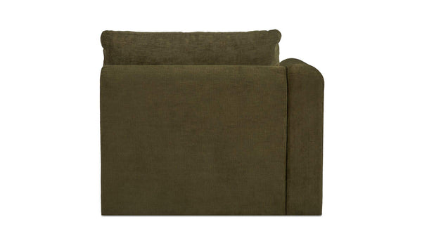 Swift Left Arm Facing Chair Dark Green