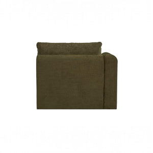 Modular Left-Arm Facing Chair Dark Green