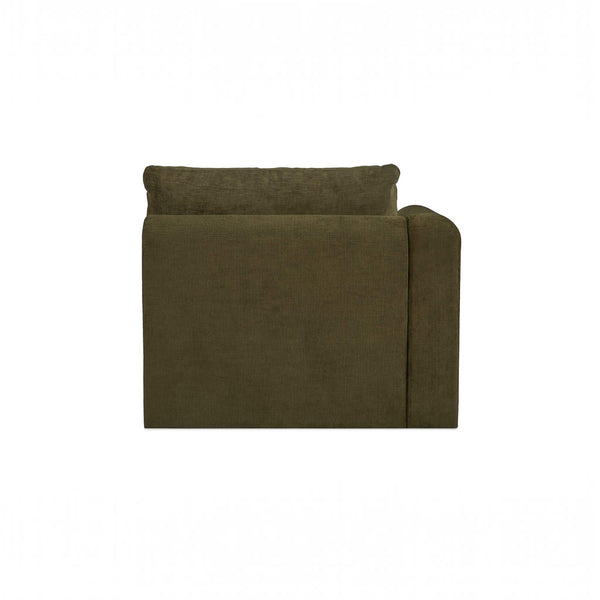 Modular Left-Arm Facing Chair Dark Green