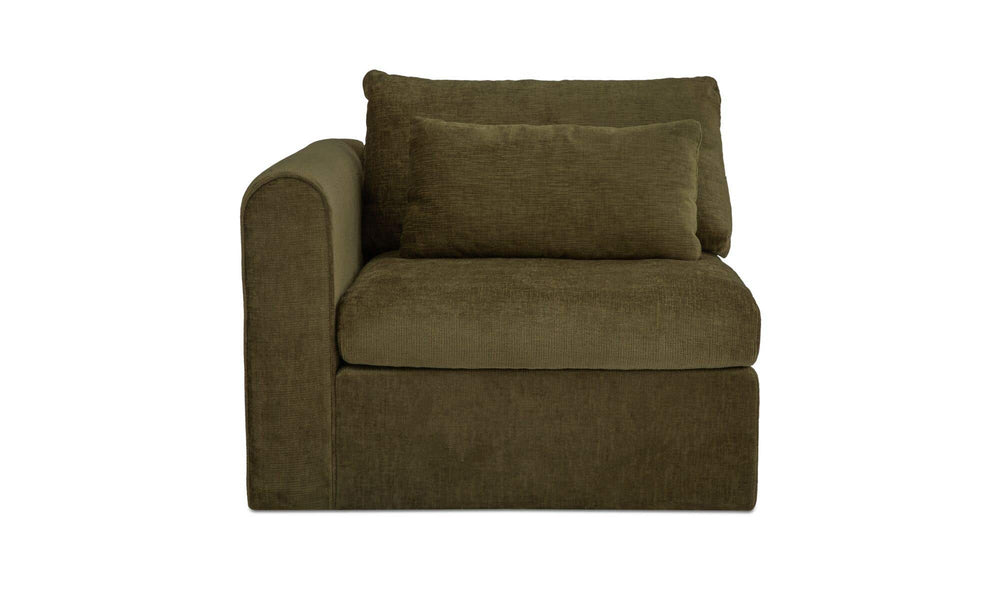Swift Left Arm Facing Chair Dark Green