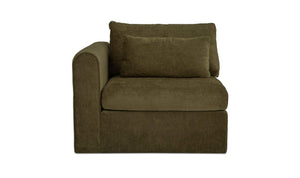 Swift Left Arm Facing Chair Dark Green