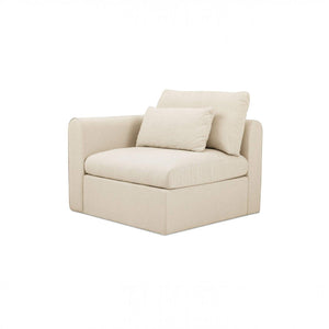 Modular Left-Arm Facing Chair Light Beige