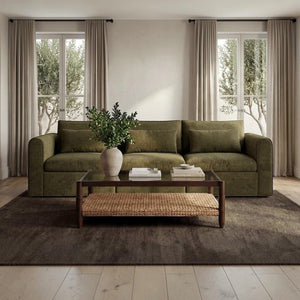 Modular Right-Arm Facing Chair Dark Green