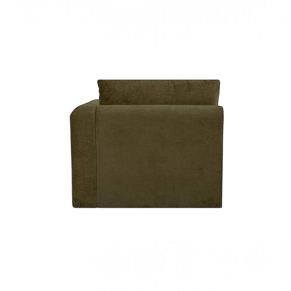 Modular Right-Arm Facing Chair Dark Green