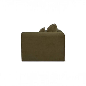 Modular Right-Arm Facing Chair Dark Green