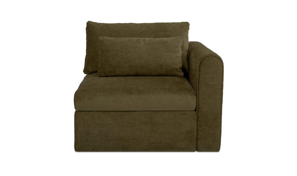 Swift Right Arm Facing Chair Dark Green