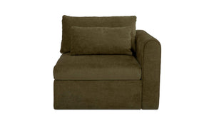 Swift Right Arm Facing Chair Dark Green