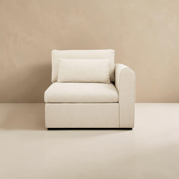 Modular Right-Arm Facing Chair Light Beige