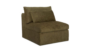 Swift Slipper Chair Dark Green