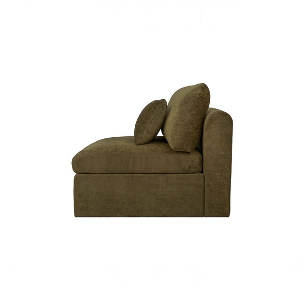 Modular Slipper Chair Dark Green