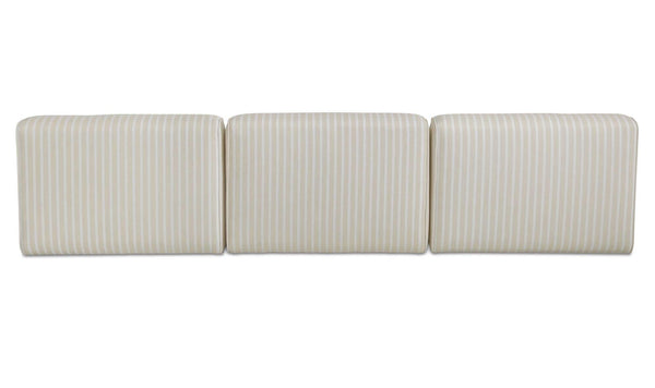 Sunseeker 3 Piece Outdoor Lounge Brown Stripe