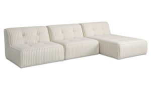 Sunseeker 3 Piece Outdoor Lounge Brown Stripe