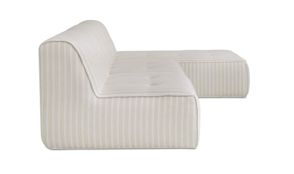 Sunseeker 3 Piece Outdoor Lounge Brown Stripe