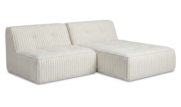Sunseeker 2 Piece Outdoor Nook Brown Stripe