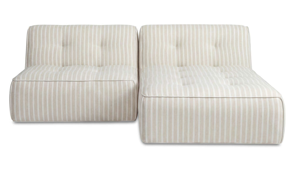 Sunseeker 2 Piece Outdoor Nook Brown Stripe