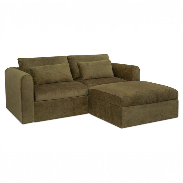 Interlocking Modular Nook Sectional Dark Green
