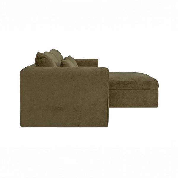 Interlocking Modular Nook Sectional Dark Green
