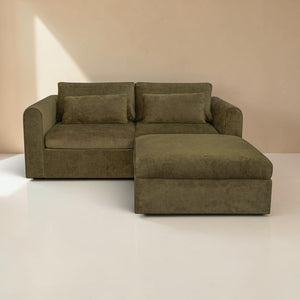 Interlocking Modular Nook Sectional Dark Green