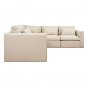 Interlocking Modular L Sectional Light Beige