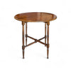 vintage wood drop leaf occasional table 