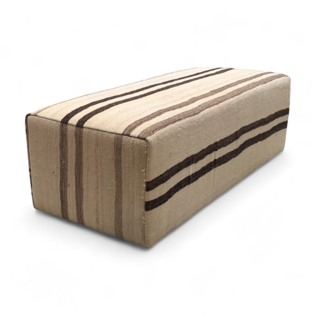 Striped Kilim Rectangular Ottoman