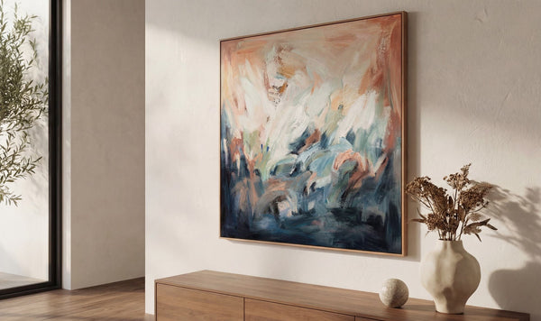 Splendor Framed Painting, 48" x 48"