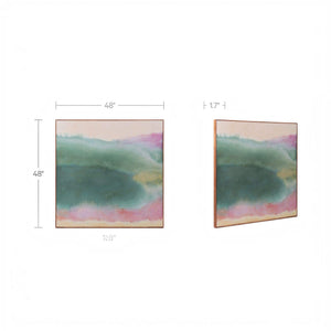 Soft-Focus Abstract Framed Painting