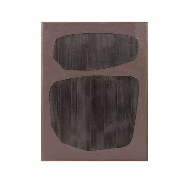 Uma Framed Painting Deep Purple Palette, 26" x 34"