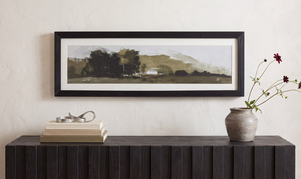 Hathaway Framed Print with Glass, 24" x 8"