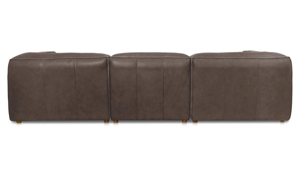 Form Lounge Modular Sectional Slate Brown Leather