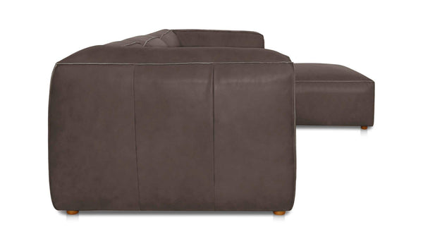Form Lounge Modular Sectional Slate Brown Leather