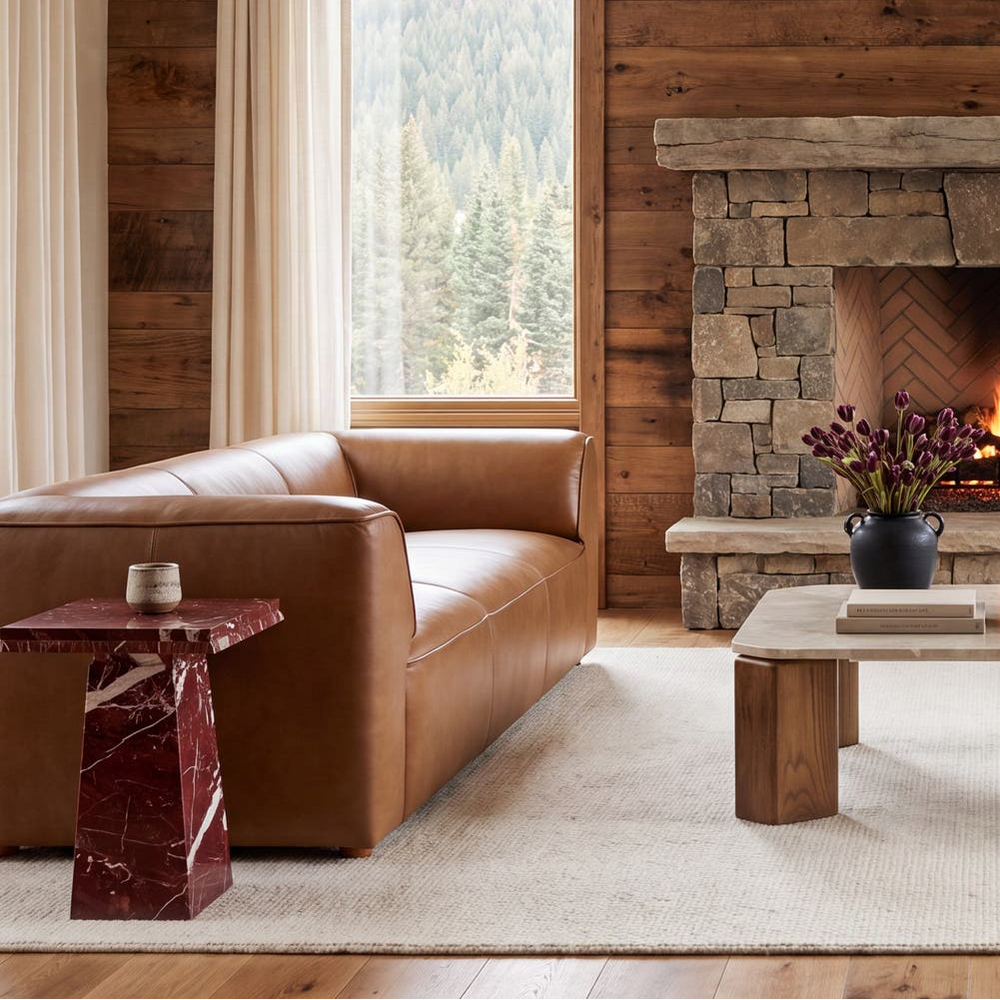 Ward Sofa Brown Leather