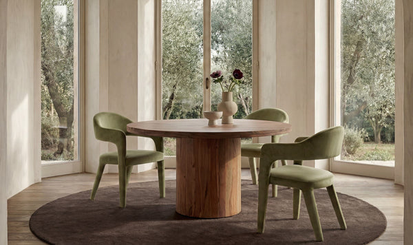 Martens Dining Chair Green Velvet