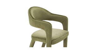 Martens Dining Chair Green Velvet