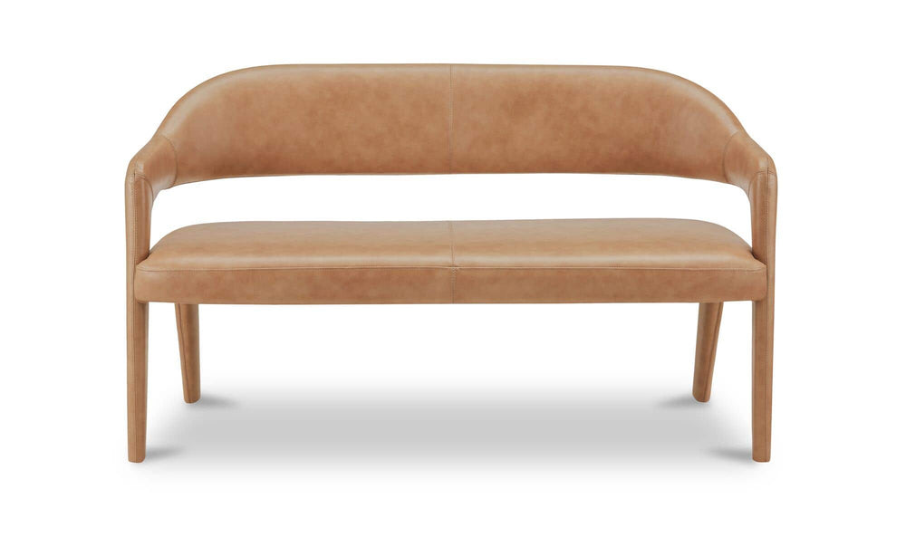 Martens Dining Bench Tan Leather