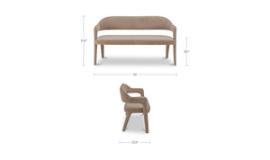 Martens Dining Bench Camel
