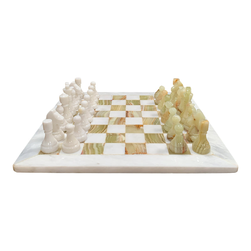 Large Green Onyx Chess Board