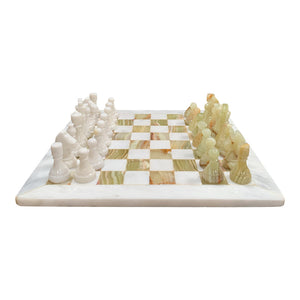 Large Green Onyx Chess Board