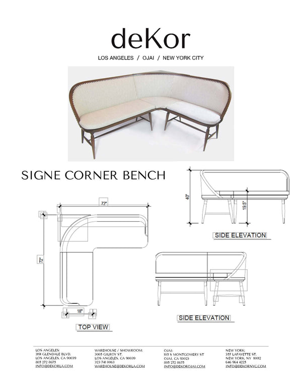 deKor Signe Corner Bench