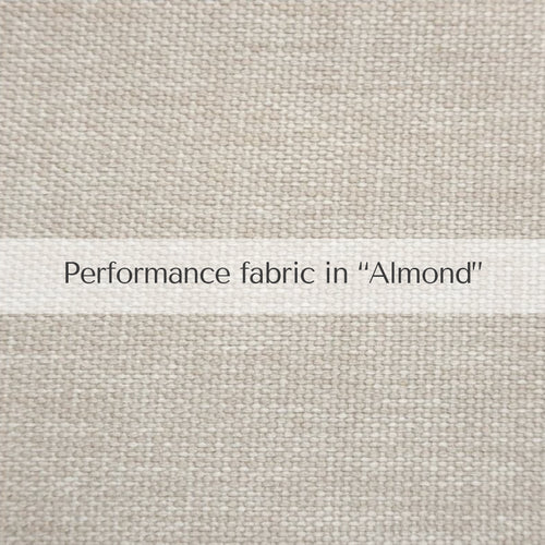 Performance fabric swatch in the shade "Almond"